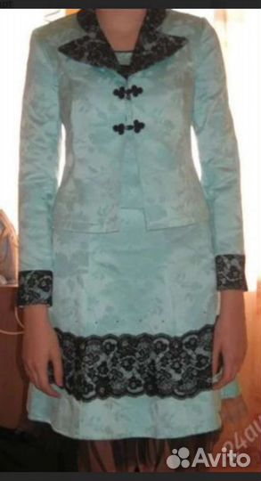 Костюм-тройка на девочку, р. 152 б/у