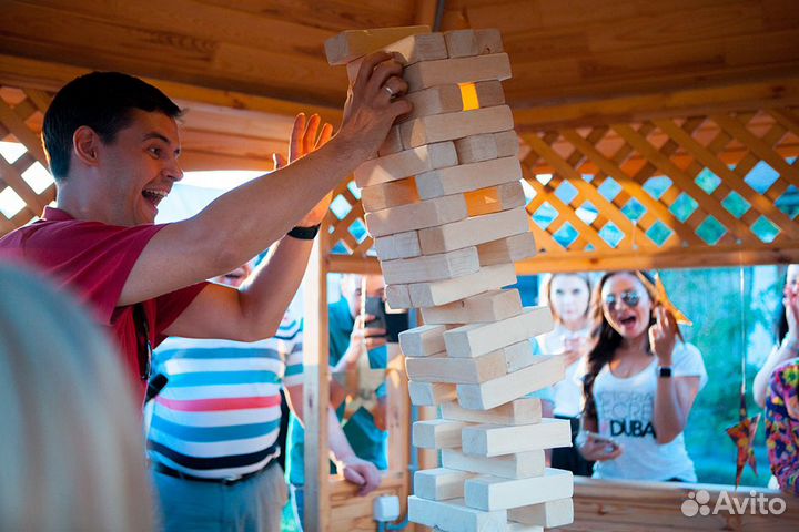 Большая - гигантская дженга в аренду