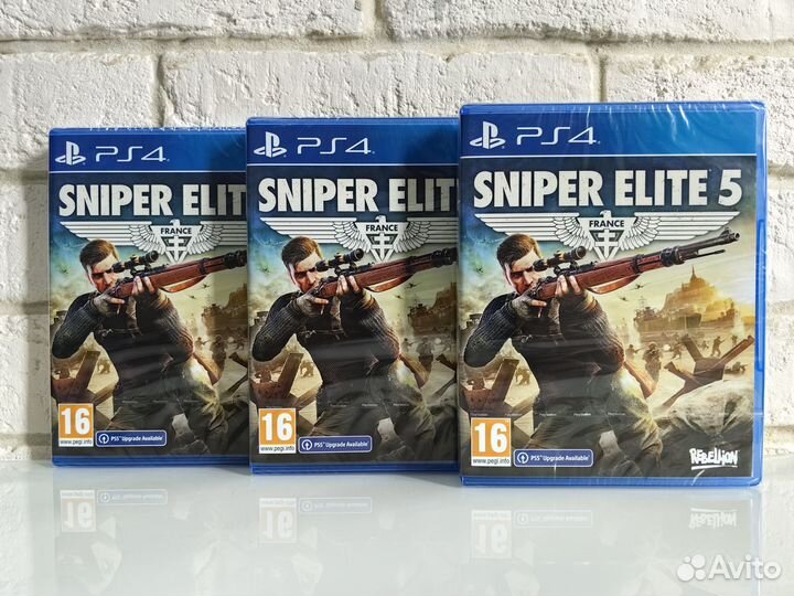 Sniper Elite 5 PS4 / PS5 новый диск