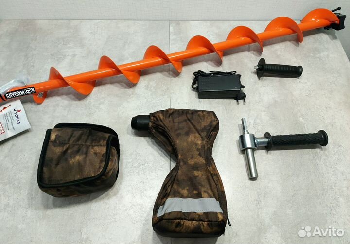 Ледобур Heimerdinger + Шнек Тонар Мотошторм 110мм