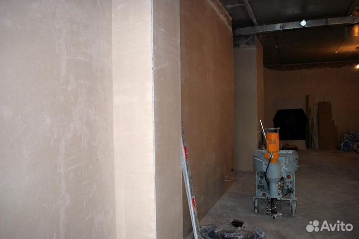 Штукатурка стен механическая машинная