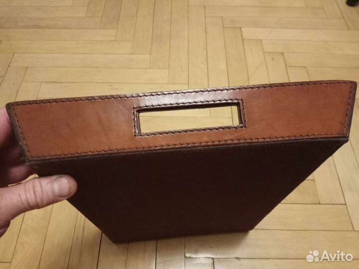 Поднос дерево кожа, Финляндия 40/30/5 см