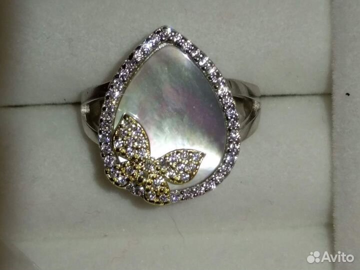 Натуральный перламутр, серебро 925