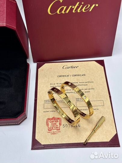 Браслет с отверткой Cartier love картье