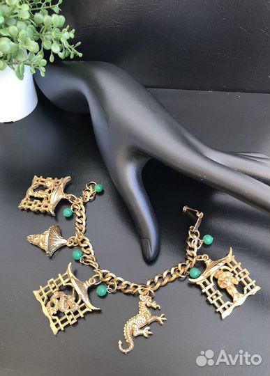 Браслет с чармами Винтаж