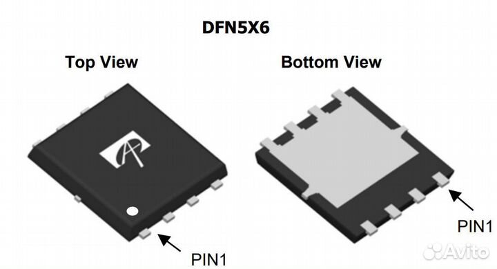 Микросхема aons32304 N-Channel mosfet 30V 140A DF