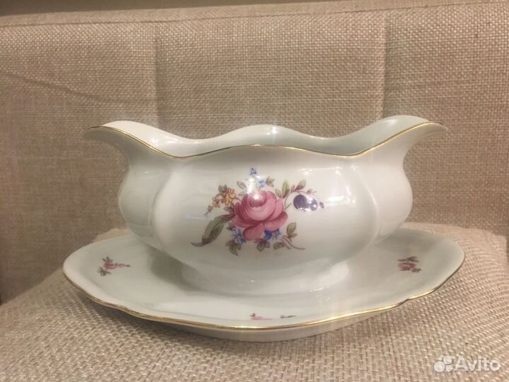 Соусник фарфор Богемия Чехословакия
