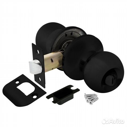 Защелка межкомнатная ajax 6082 вl-B фикс. черный