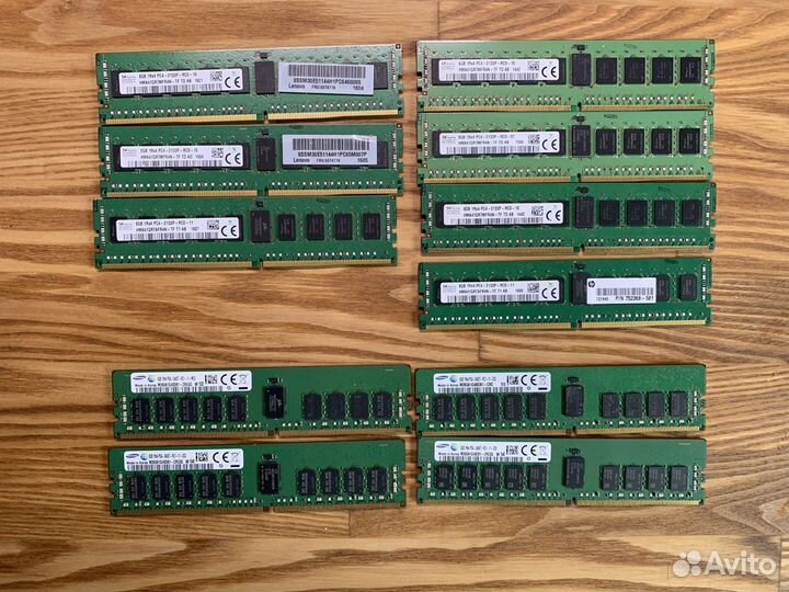 Серверная ECC память ddr4 Samsung и Hynix 8Gb