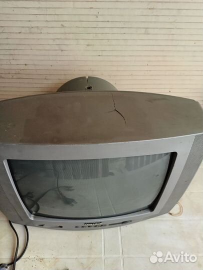 Старый Телевизор и 2 тюнера+пульт