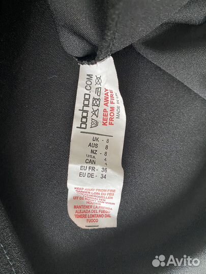 Платье черное boohoo