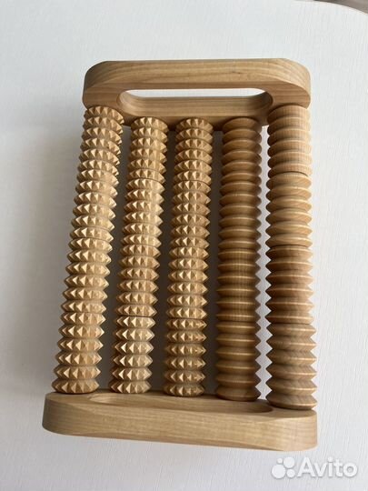 Массажер новый для ног, тела, спины, нат. дерево