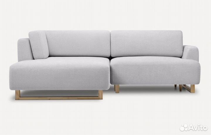 Диван угловой Онте Bucle Silver