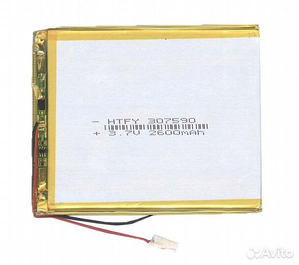 Li-Pol 3*75*90мм 2pin