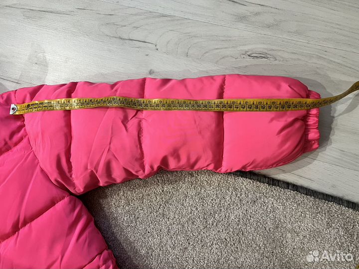 Пуховик женский зимний розовый 42