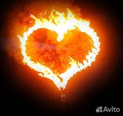Горящие сердца на свадьбу