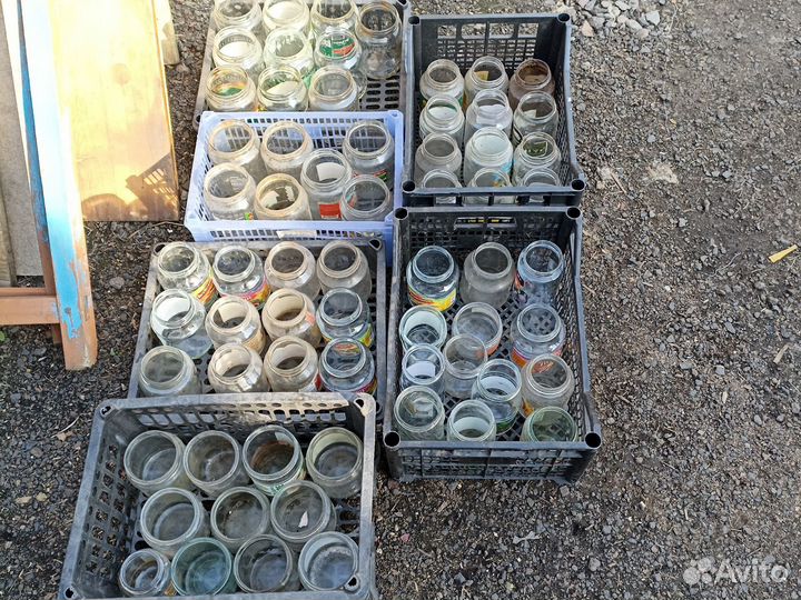 Банки стеклянные разных объёмов