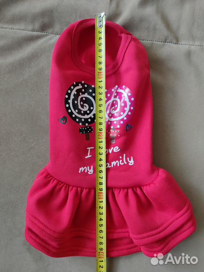 Тёплое платье для собачки