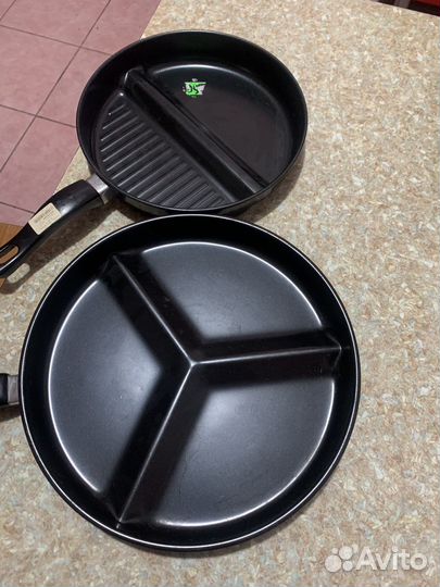 Сковородка универсальная 2 шт с защитой