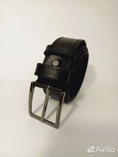 Мужской ремень черный