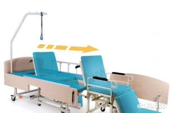 Кровать со встроенным креслом-каталкой