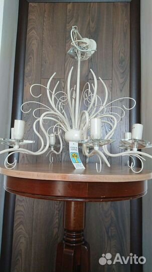 Люстра с эффектом винтажа