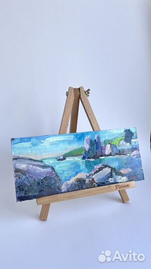 Картина маслом на картоне 