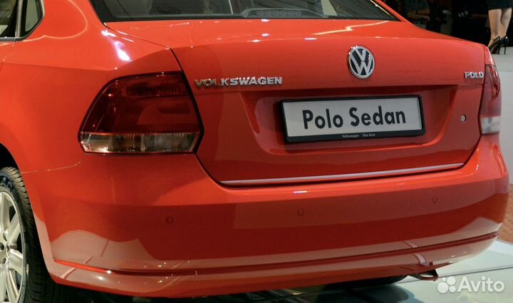 Бампер задний на Volkswagen Polo V 2010-2015