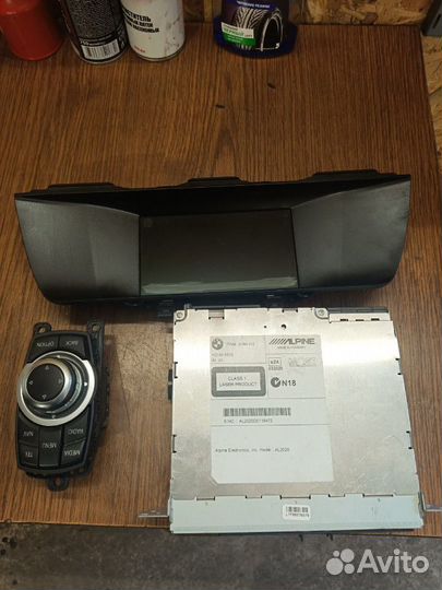 Комплект Магнитола джойстик и экран на BMW 5 F10