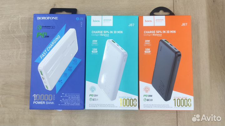 Повербанк Hoco 10000, 20000, 30000 mAh