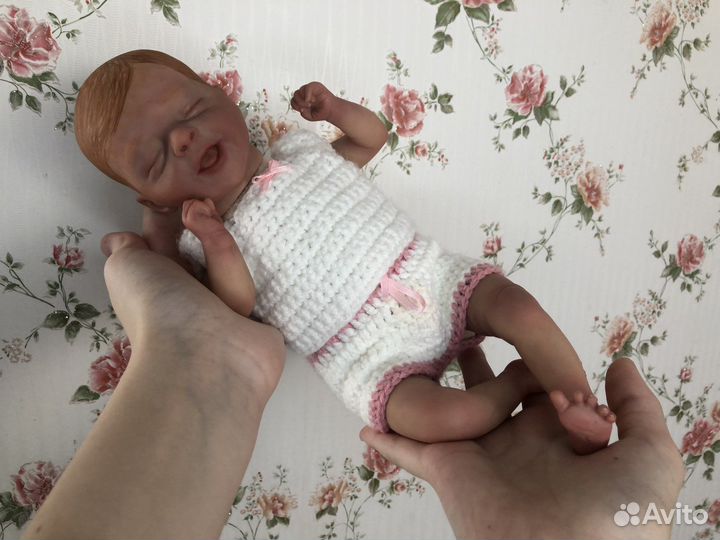 Кукла Реборн девочка 30 см Ручная работа