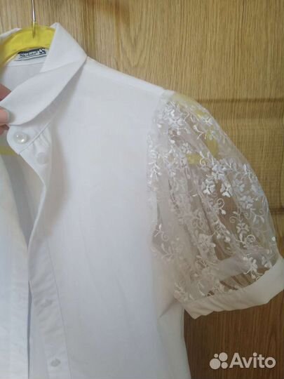 Блузка белая школьная