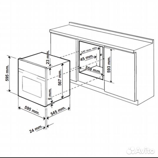 Электрический духовой шкаф indesit