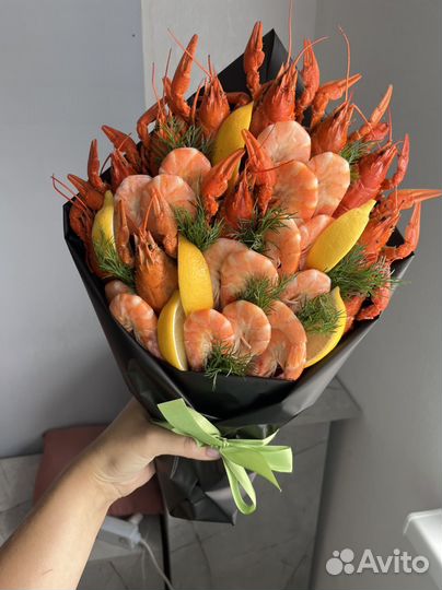 Мужской букет из раков