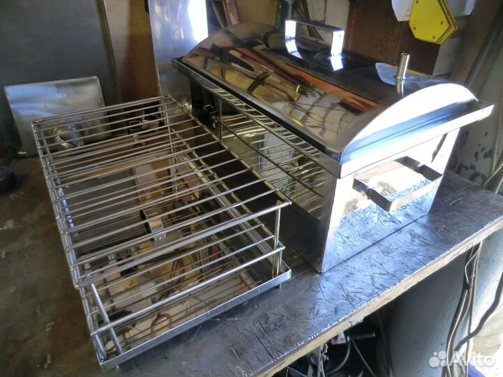 Коптильня горячего копчения из нержавеющей стали