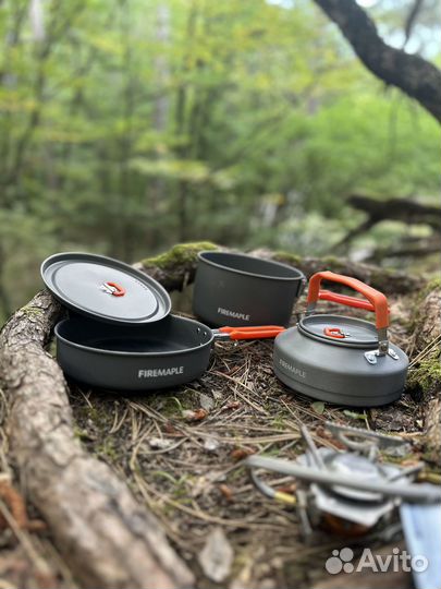 Набор походной посуды с чайником Fire Maple Feast2