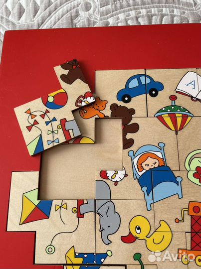 Пазл из дерева. Деревянные игрушки. Educo