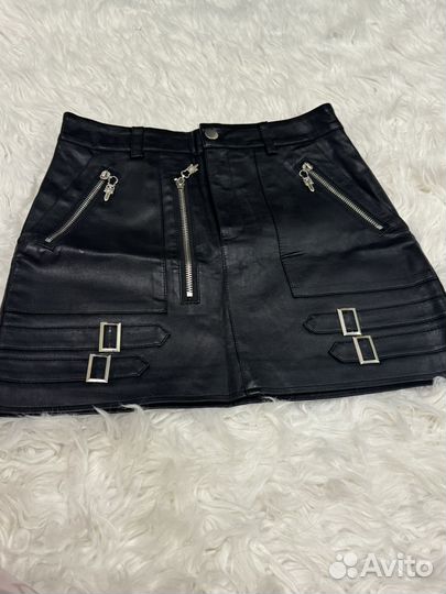 Кожаная юбка
