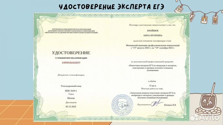 Репетитор егэ по литературе