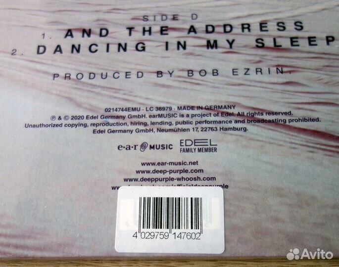 Deep Purple - Whoosh 2020 2LP лиловый