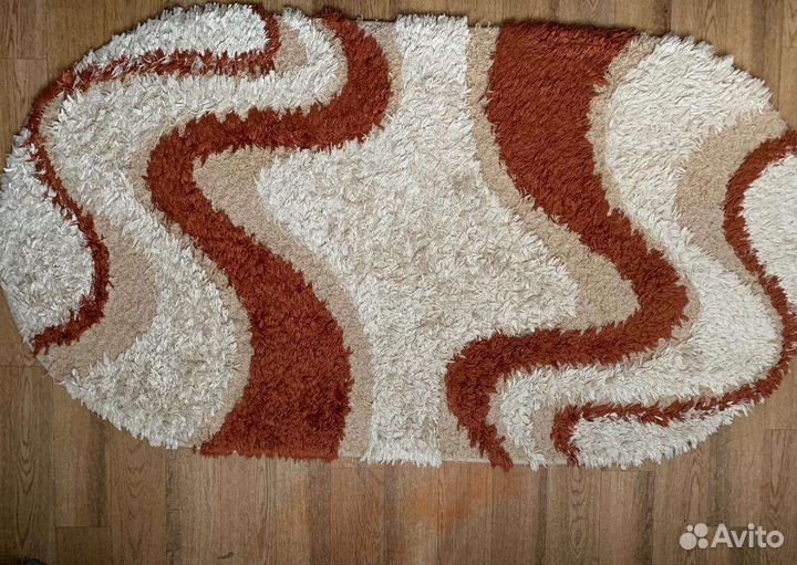 Ковер турецкий с крупным ворсом+2 коврика