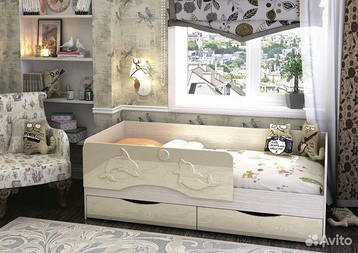 Детская кровать дельфин