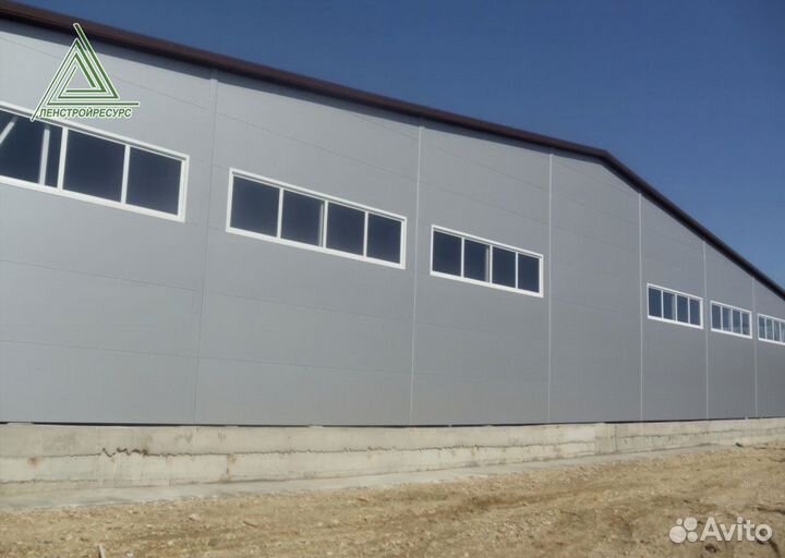 Прямостенный ангар под ключ. Проектирование