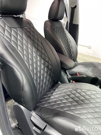 Чехлы Байрон Chevrolet Cruze черный ромб