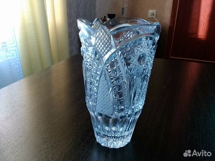Ваза для цветов хрустальная СССР