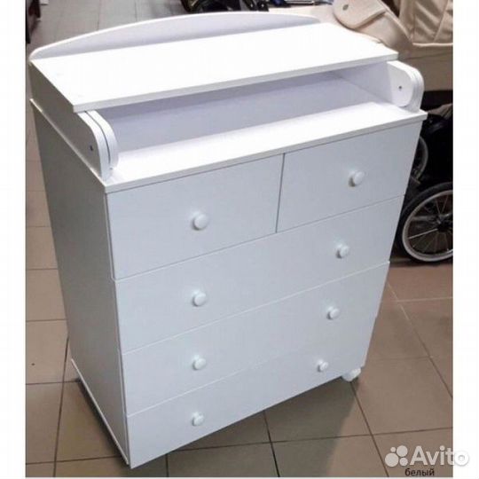 Комод пеленальный Ульяна 3, 80см белый
