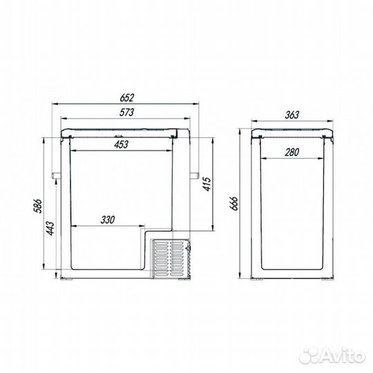 Автохолодильник Alpicool 75л С-75