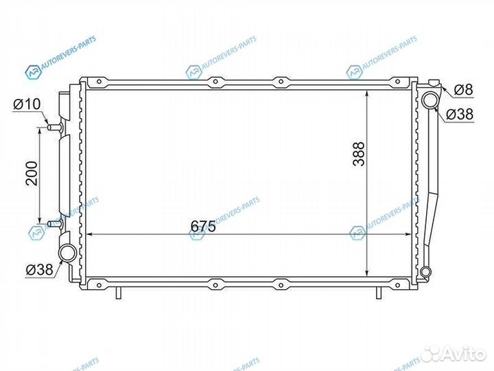 SB0003-T Радиатор subaru legacy 2.0 93-98forester