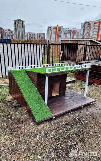 Утепленная собачья будка с доставкой / под заказ