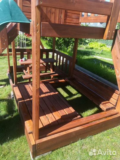 Детский игровой комплекс площадка домик. Качеля. Г